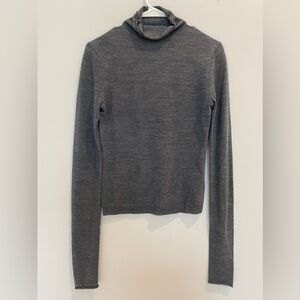 Reformation Gray Merino Wool Sweater Size S